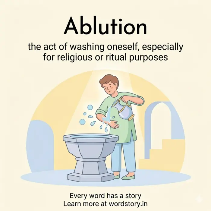 Illustration for Ablution
