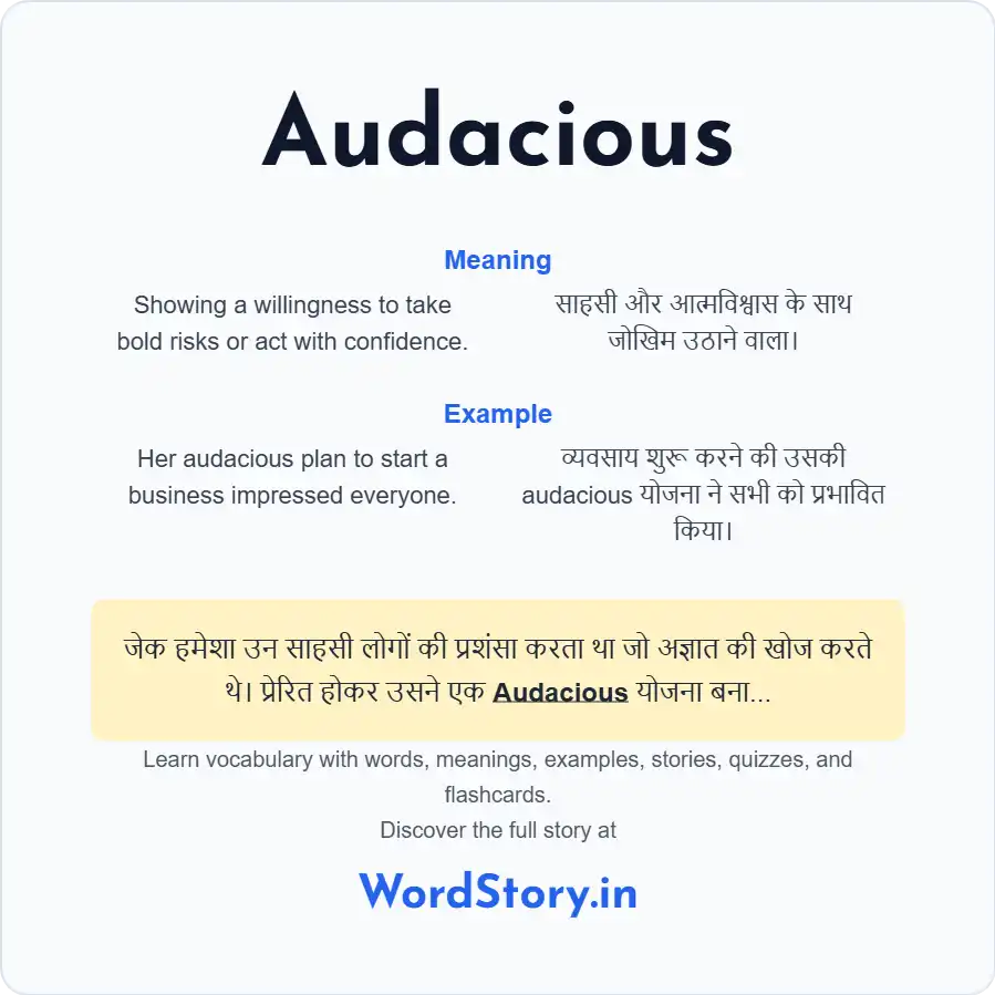Word card for Audacious